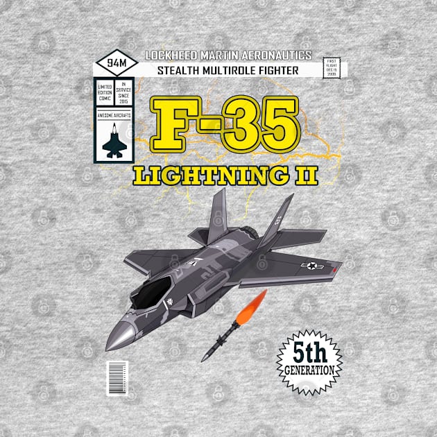 F-35 Lightning II Limited Edition Comic by Mandra